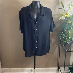 SHEIN Black button down Shirt